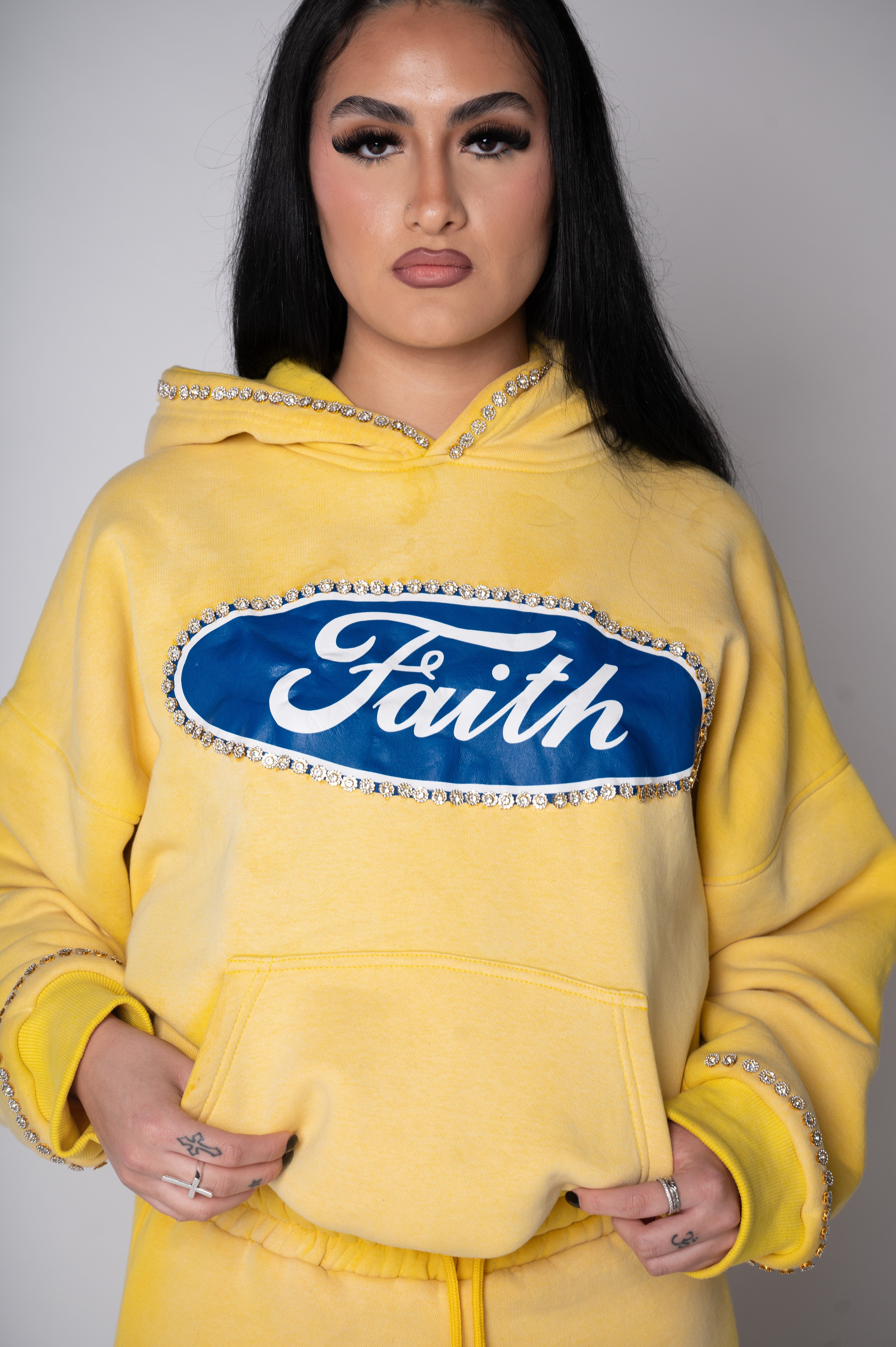 Emoticon Jewel bijou hoodie【イエロー】 20210826111526_7E33d009I99aHfh