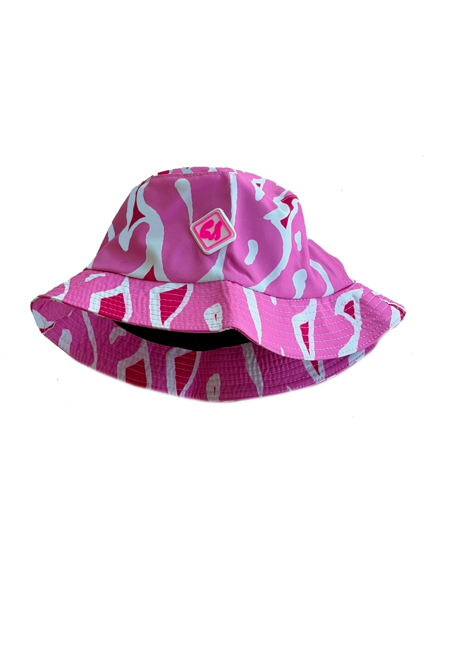 Pink bucket hat