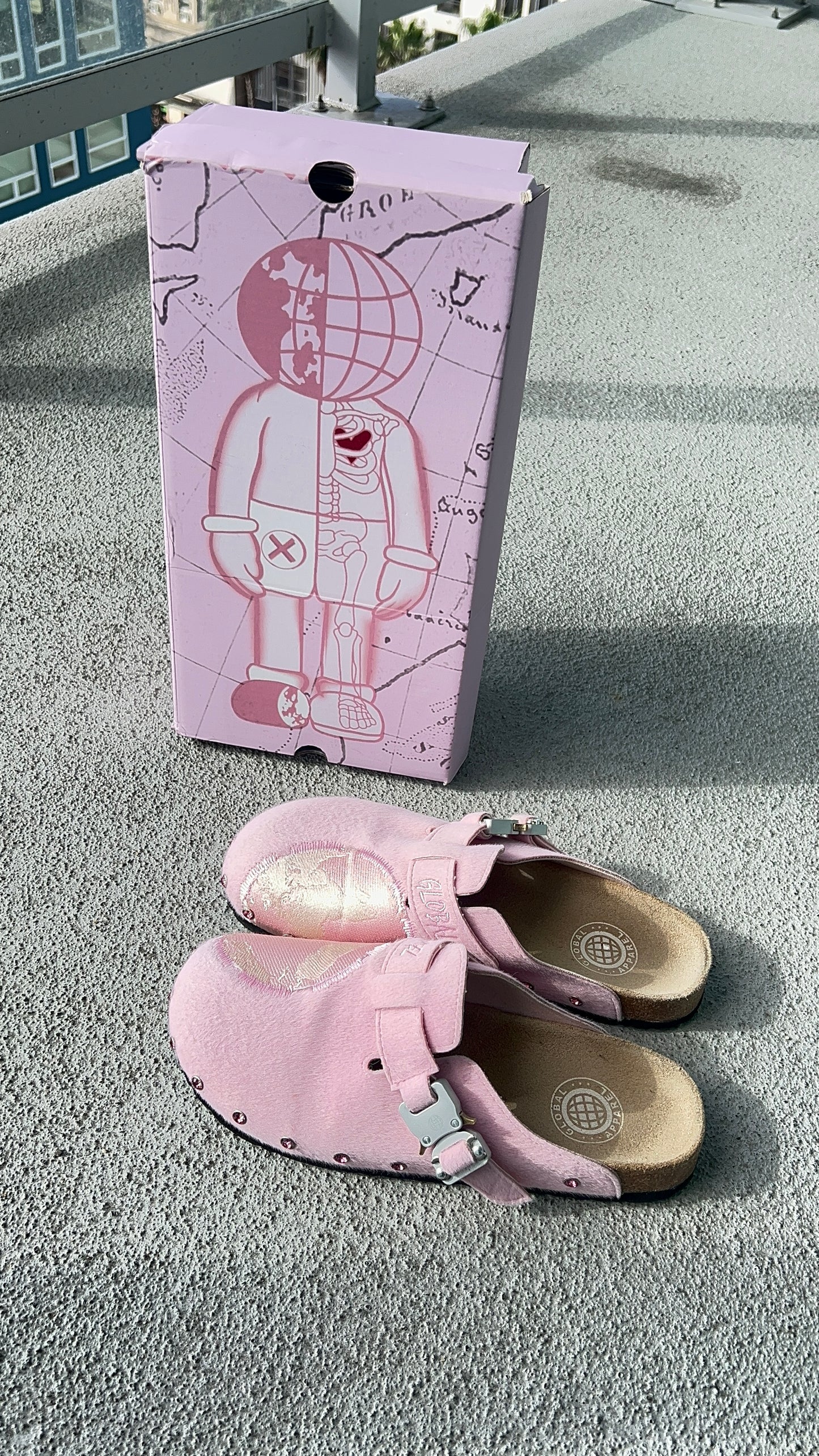 PINK FURRY CLOGS