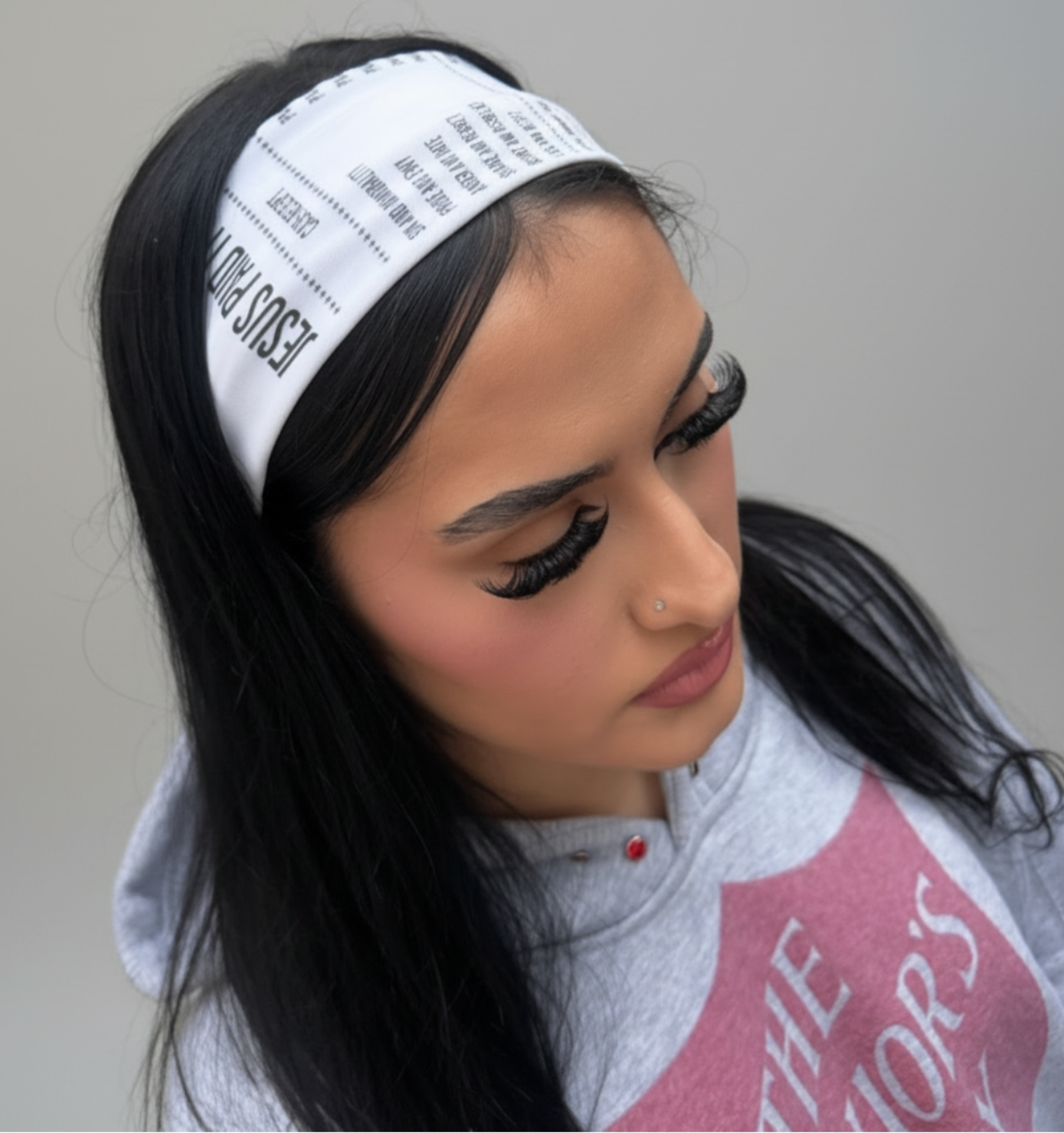 White: Jesus paid it all headband